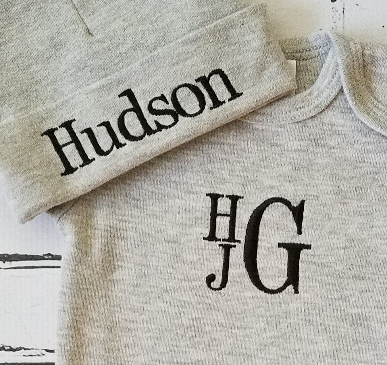 Stacked Monogrammed Boy Outfit