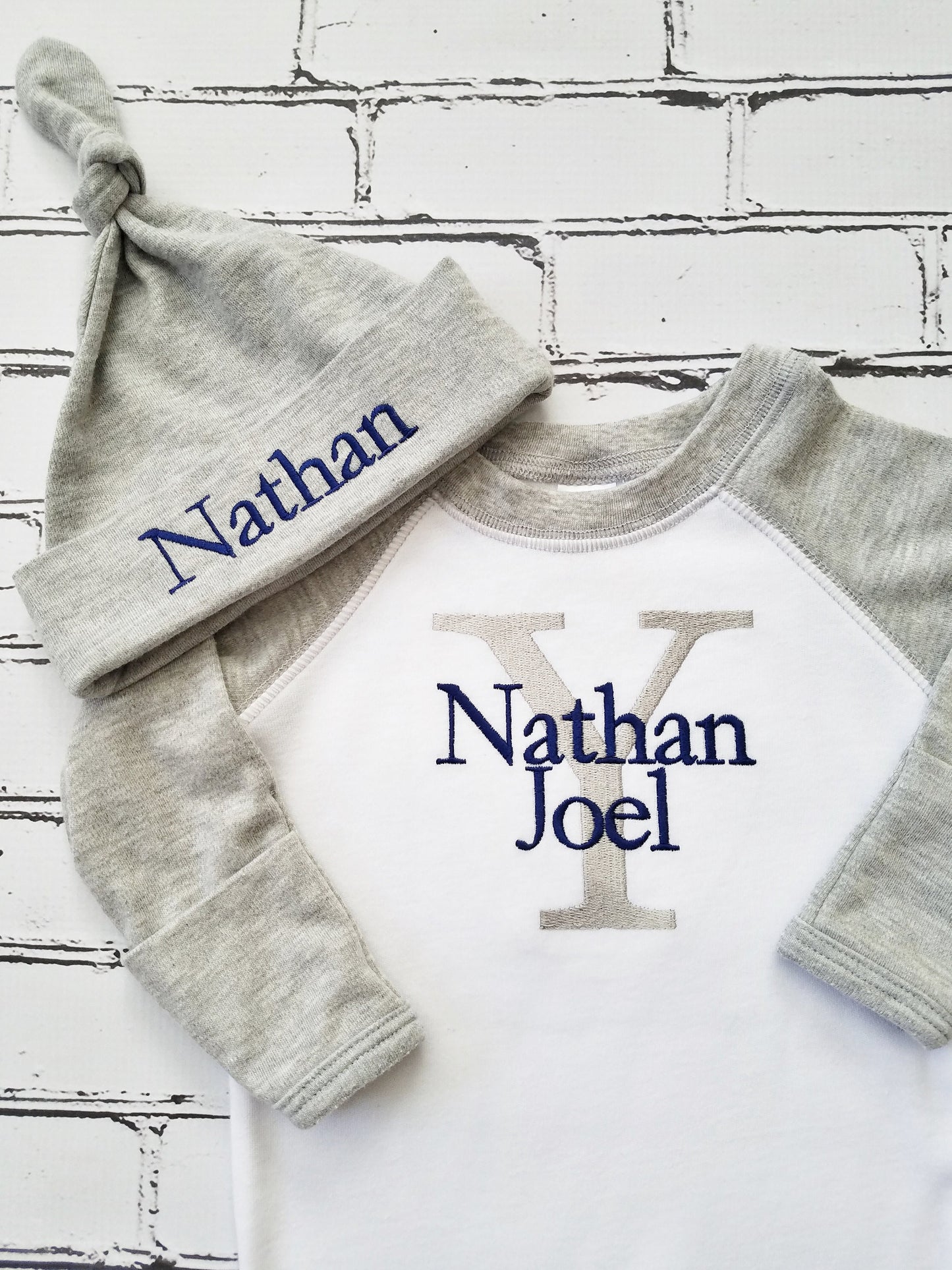 Raglan Sleeve Boy Sleeper Set